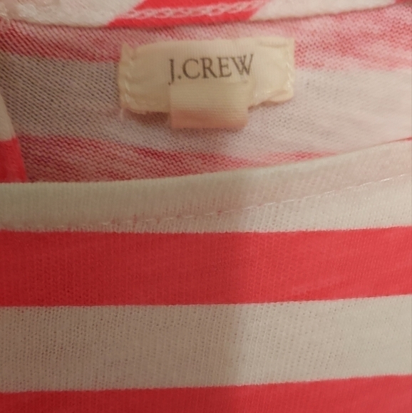 J. Crew women's long sleeve pink and white stripes top shirt w/zipper size small - Picture 4 of 4